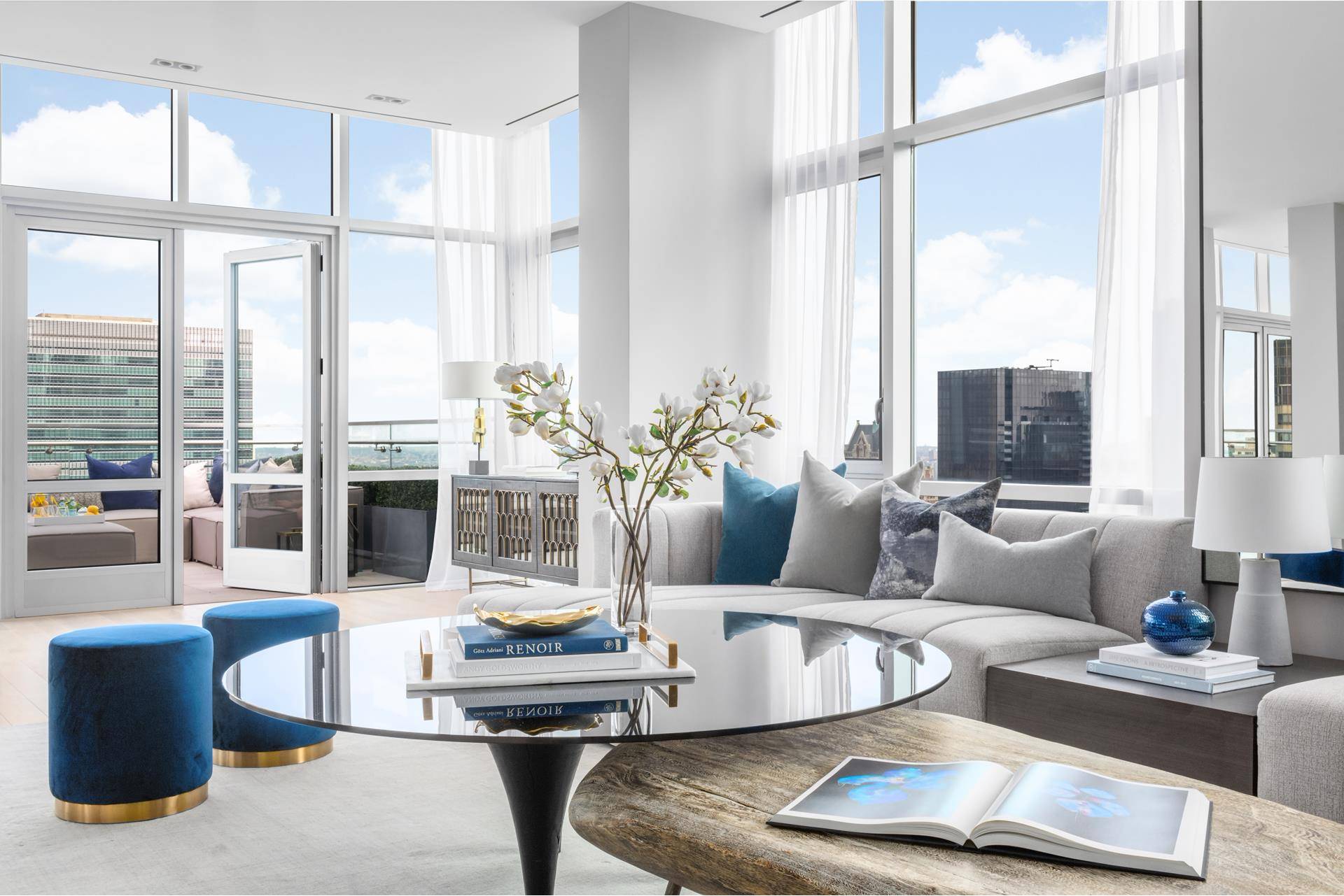 Introducing an extraordinary penthouse at 219 East 44th Street designed by Pembroke and Ives.