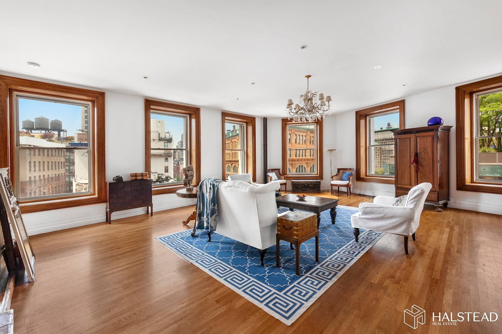 Enjoy brilliant light and open views from 14 oversized windows in this rare and authentic 3, 000 square foot corner loft located right at the crossroads of Greenwich Village and ...
