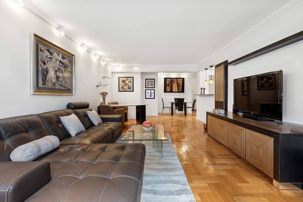 Beautiful, expansive, bright and sophisticated, furnished one bedroom home at Lex 54 condominium in prime Midtown East.