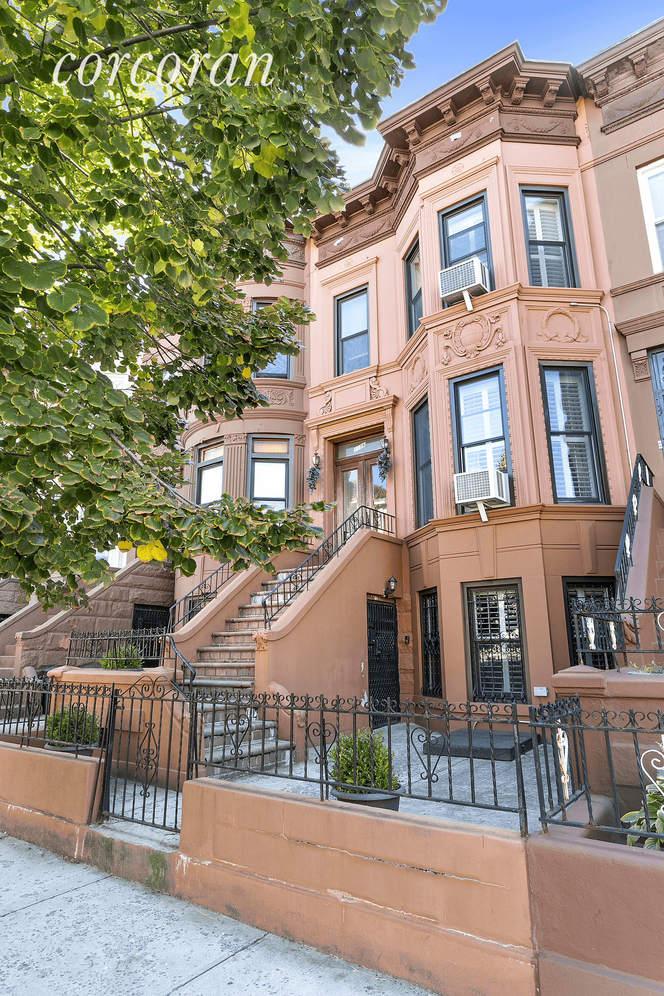 A proper home would best describe this 2 family brownstone.