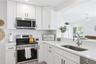 updated kitchen with new appliances