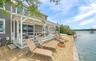 lounge chair area overlooking the water