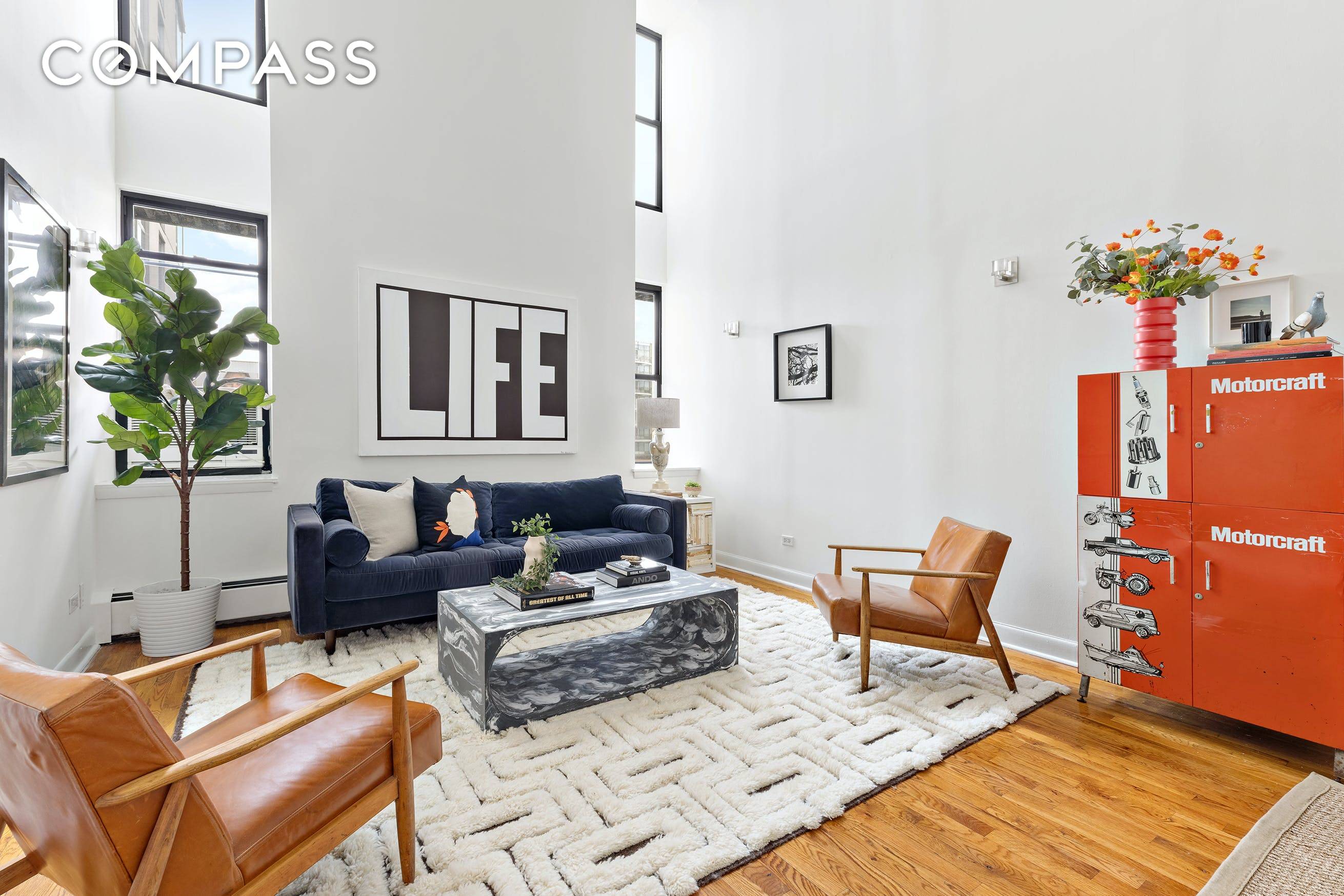 This stunning and dramatic Park Slope loft duplex located in the uber cool Milk Factory Building the old Borden milk factory will immediately wow you with its soaring 20 ft ...