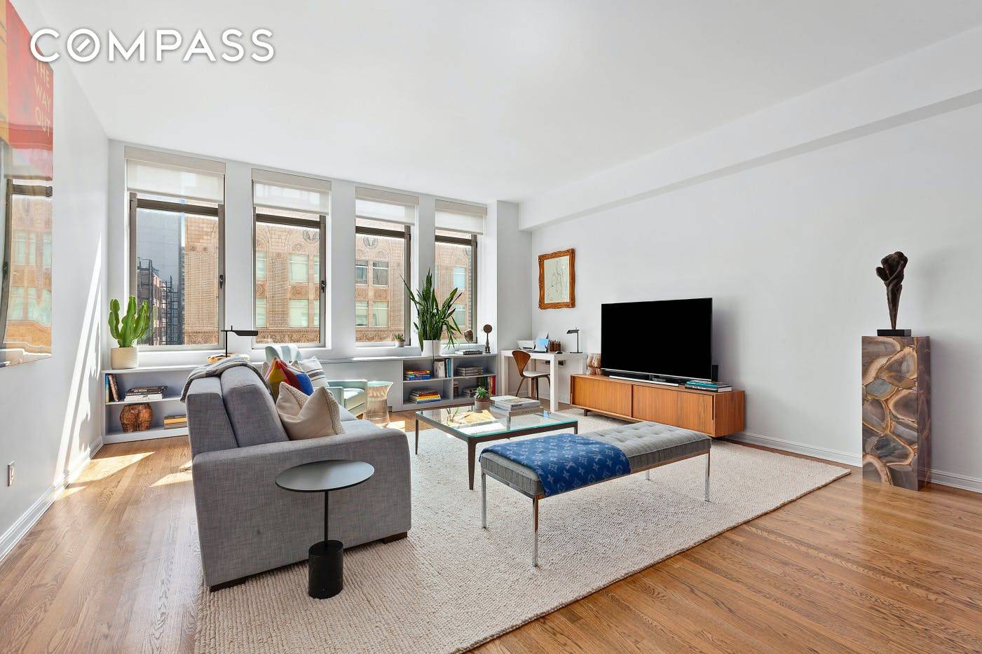 A spectacular, newly renovated oversized loft at 252 Seventh Avenue, the iconic Chelsea Mercantile condominium.
