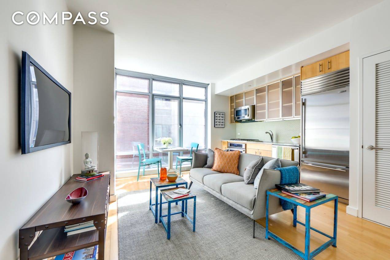 An incredible opportunity to invest in a 1 bedroom on the North Williamsburg Waterfront for under 700K !