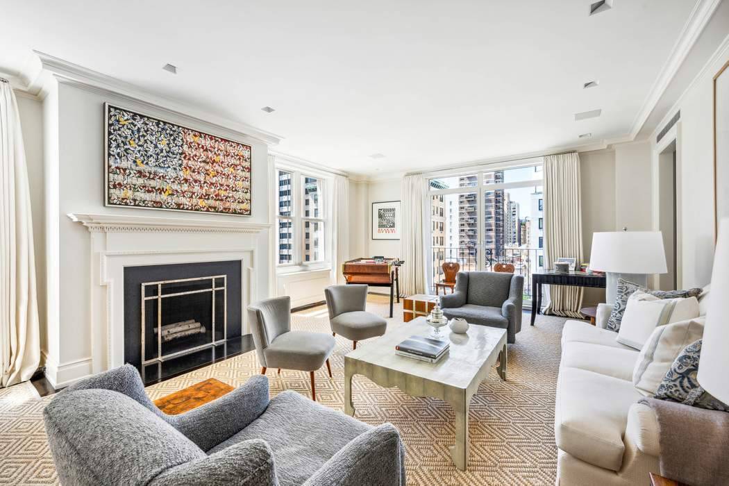 Rarely available, this coveted bright and airy corner 10 room duplex has undergone a timeless, elegant renovation by the esteemed Mitchell Studios.