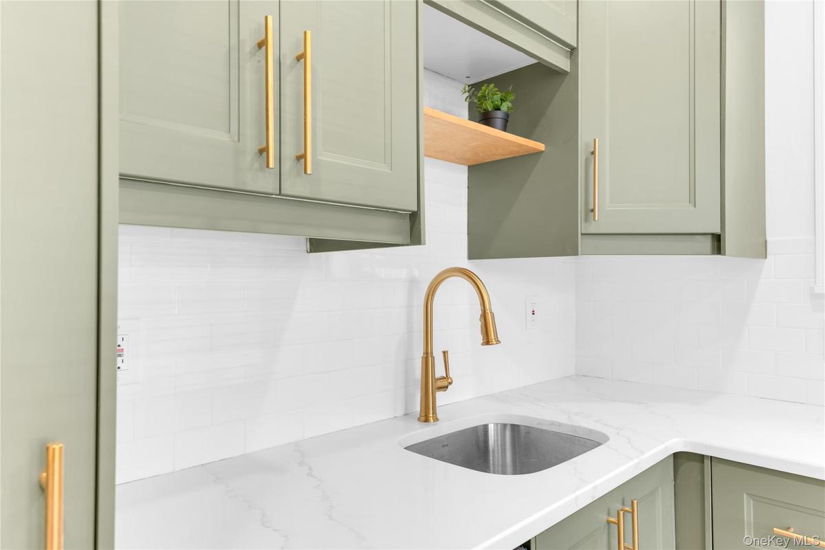Detail of custom kitchen cabinetry