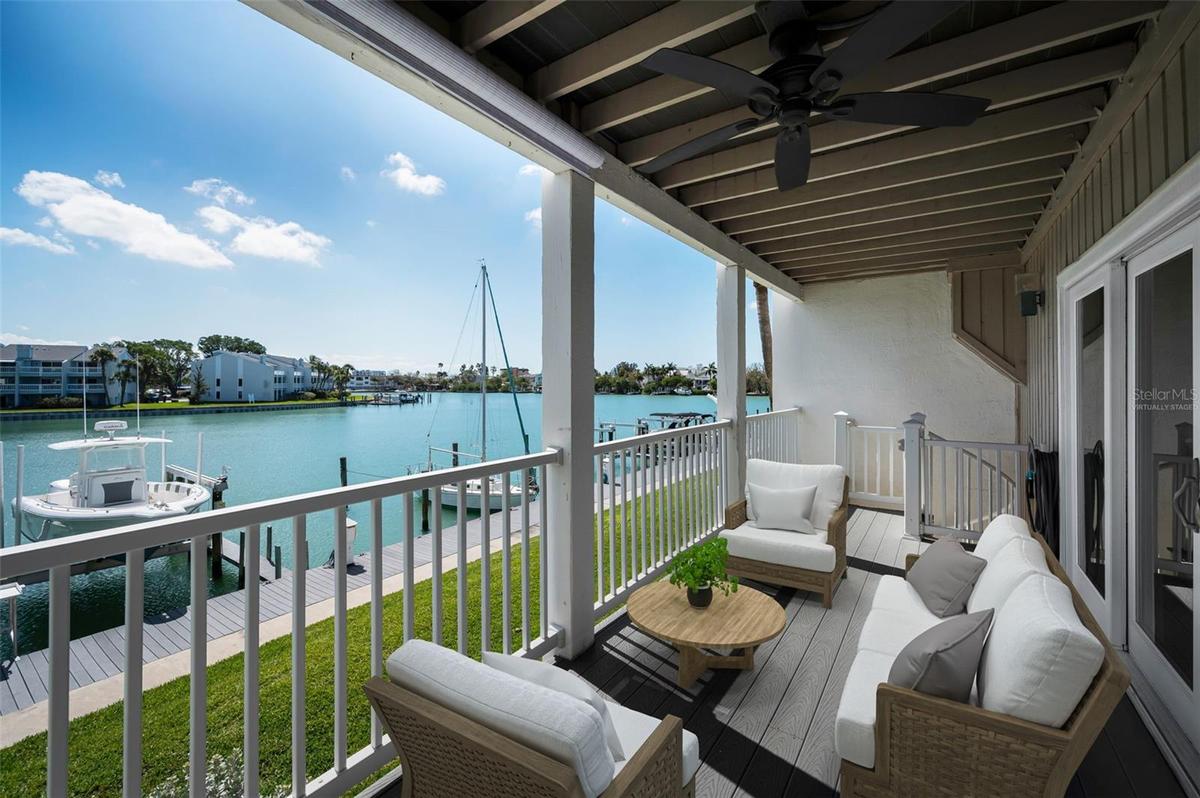 Virtually staged balcony