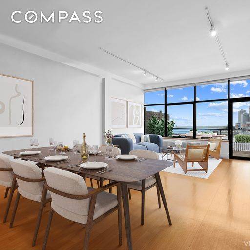 Luxurious penthouse living awaits in this versatile, nearly 1300 square foot one bedroom plus sizable home office, two full bath loft with private outdoor space in one of DUMBO s ...