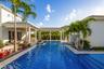 Pool with patio view