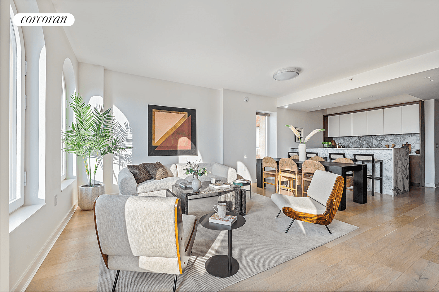 Situated between Carroll and President Streets on the Park Slope side of 4th Avenue, this ultra rare true 4 bedroom condo offers the finest in urban luxury living.