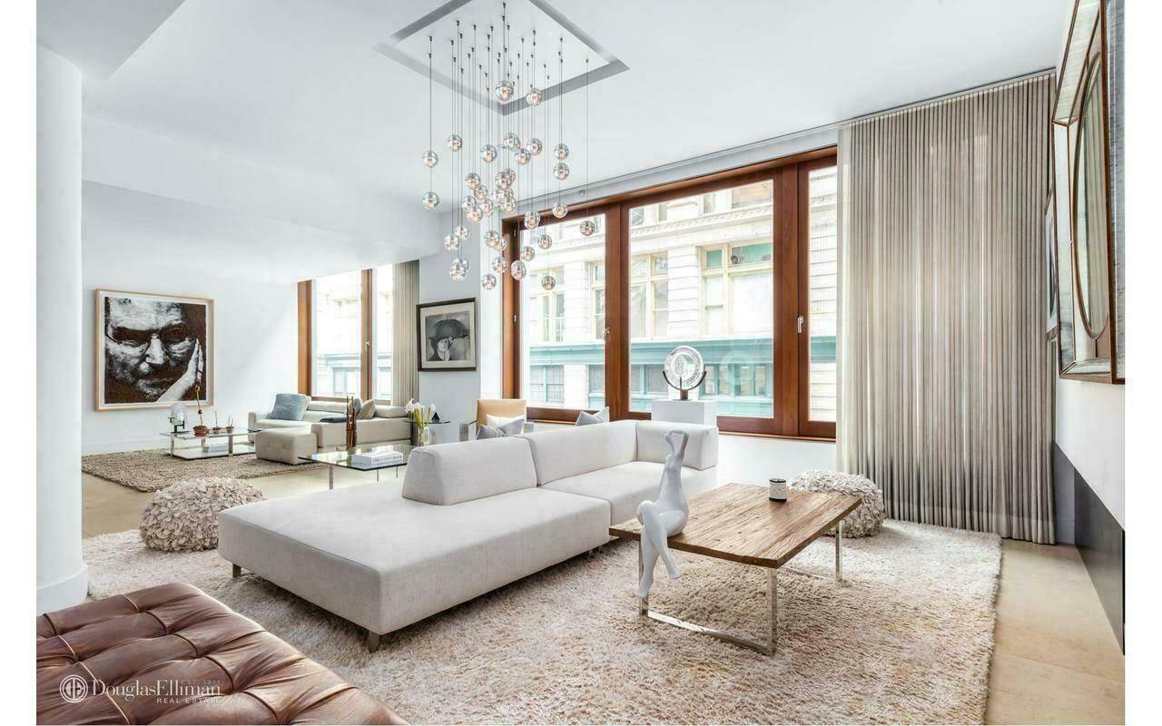 This classic Flatiron District loft sprawls over 3, 000 square feet of space within a handsome prewar Beaux Arts edifice, under the highest ceilings in the building.