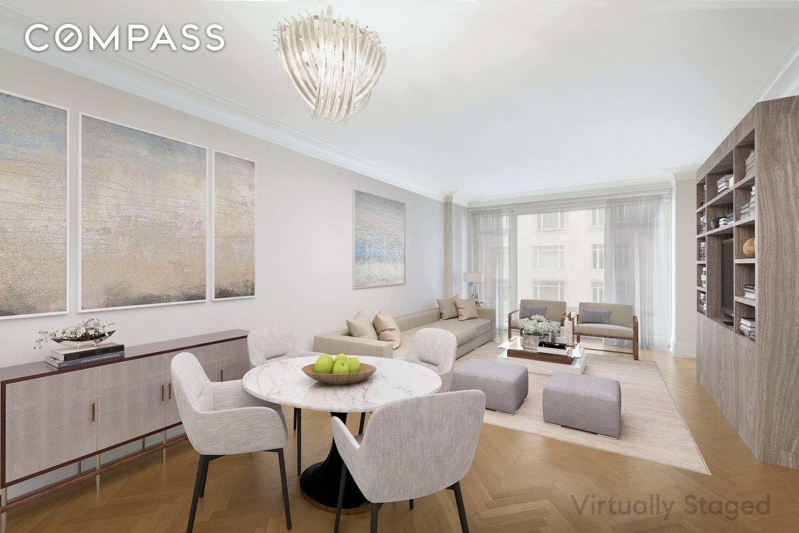 1 BD Home Office in 15 CPW Magnificent 1, 342 square foot condo in 15 Central Park West.