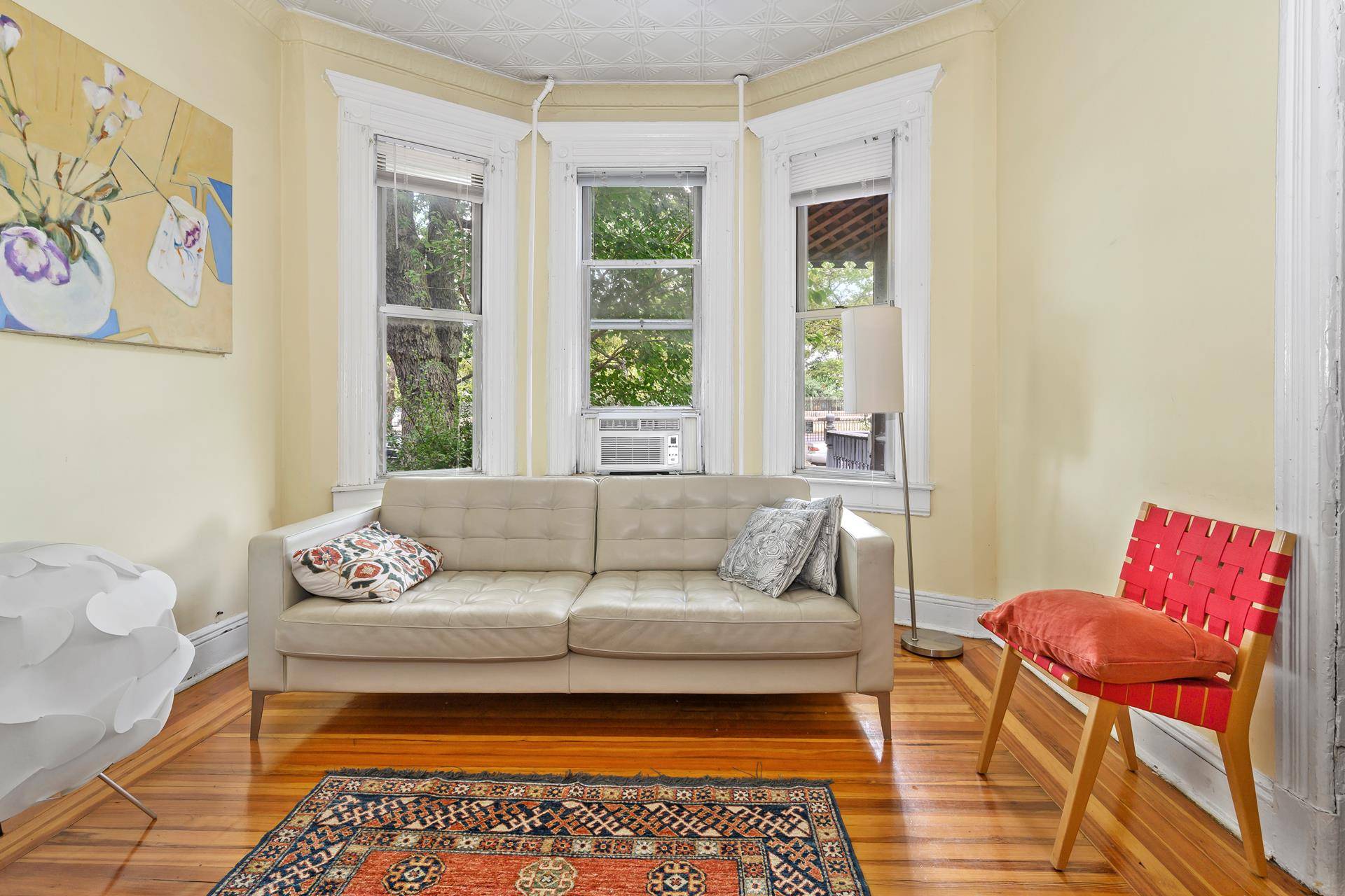 An incredibly deep lot, fantastic pre war details, and beautiful beamed ceilings define this prime Windsor Terrace single family home.