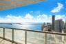 Glass railings have protective film due to construction work.