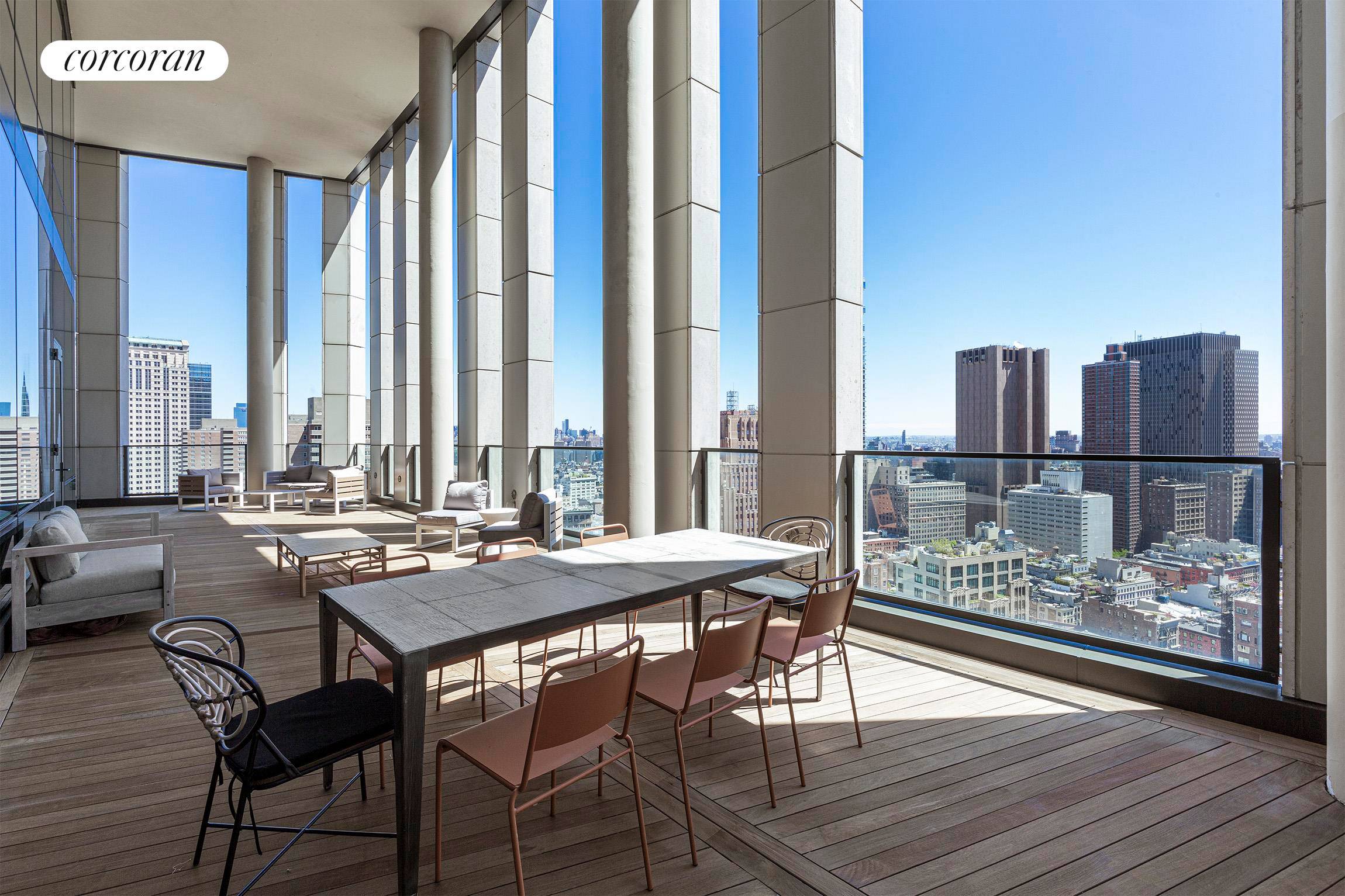 This stunning penthouse offers an exquisite look into premiere downtown luxury living with 2, 300 square feet of interior space and a 1, 100 square foot exterior.