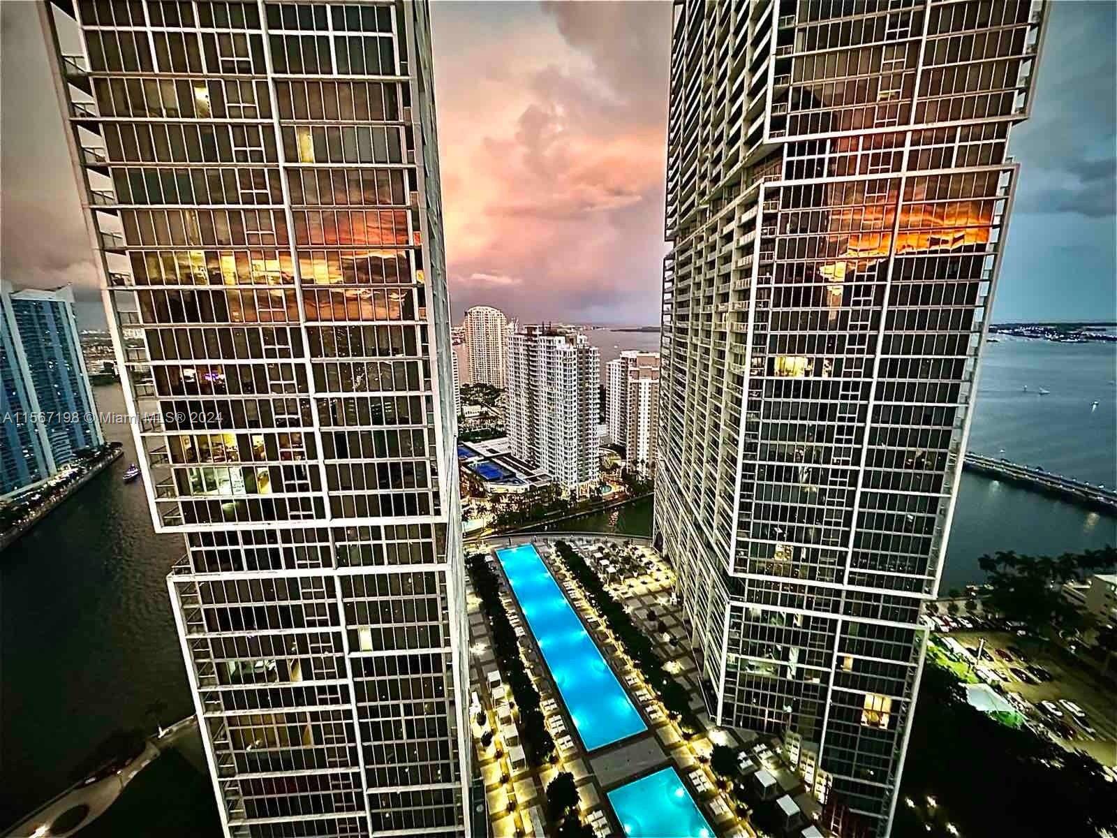 Investors dream with bay views from the best 01 line and 35th floor of Icon Brickell III.