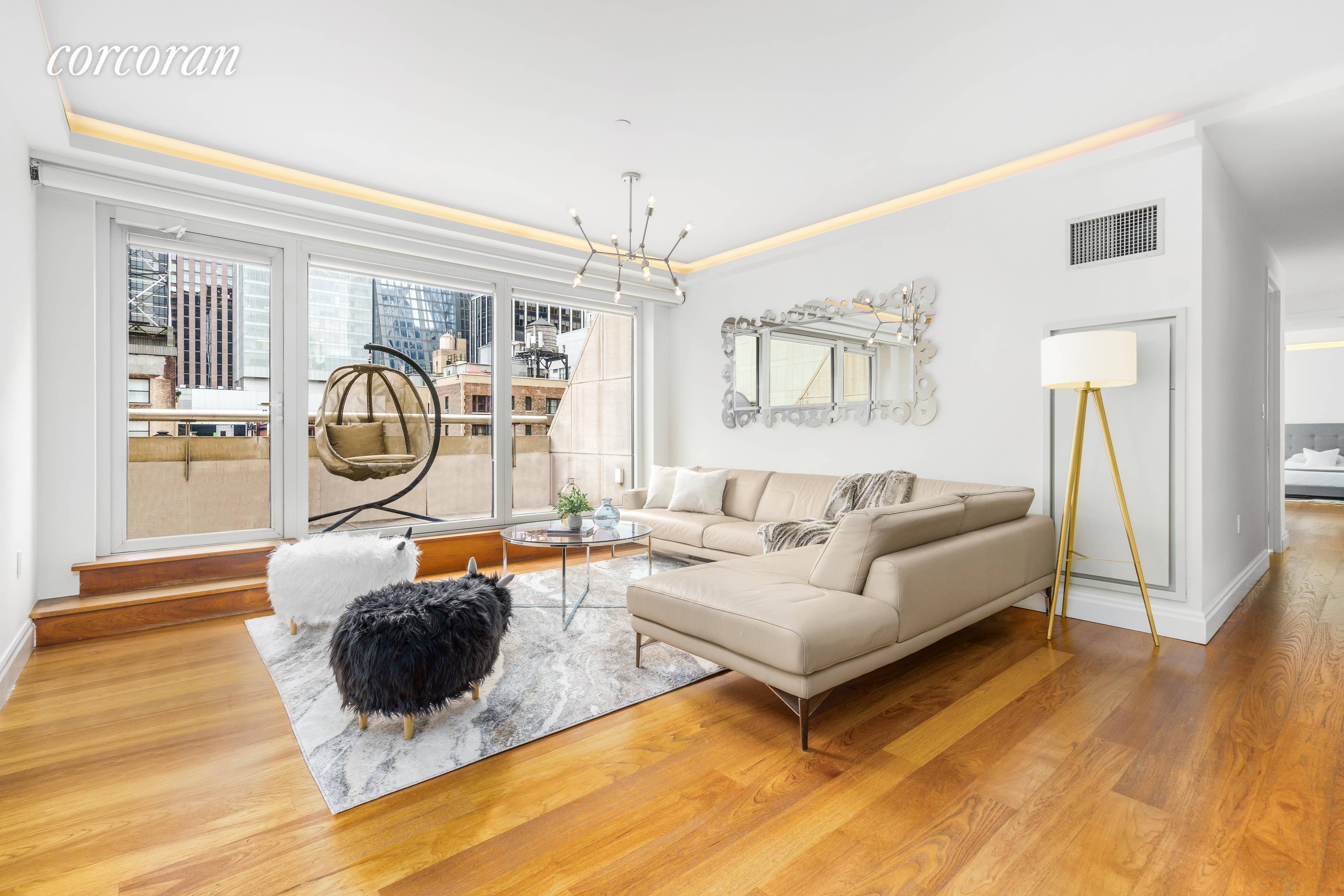 If you've ever dreamed of living in the heart of Manhattan, yet having a serene respite from city life, this is your opportunity !