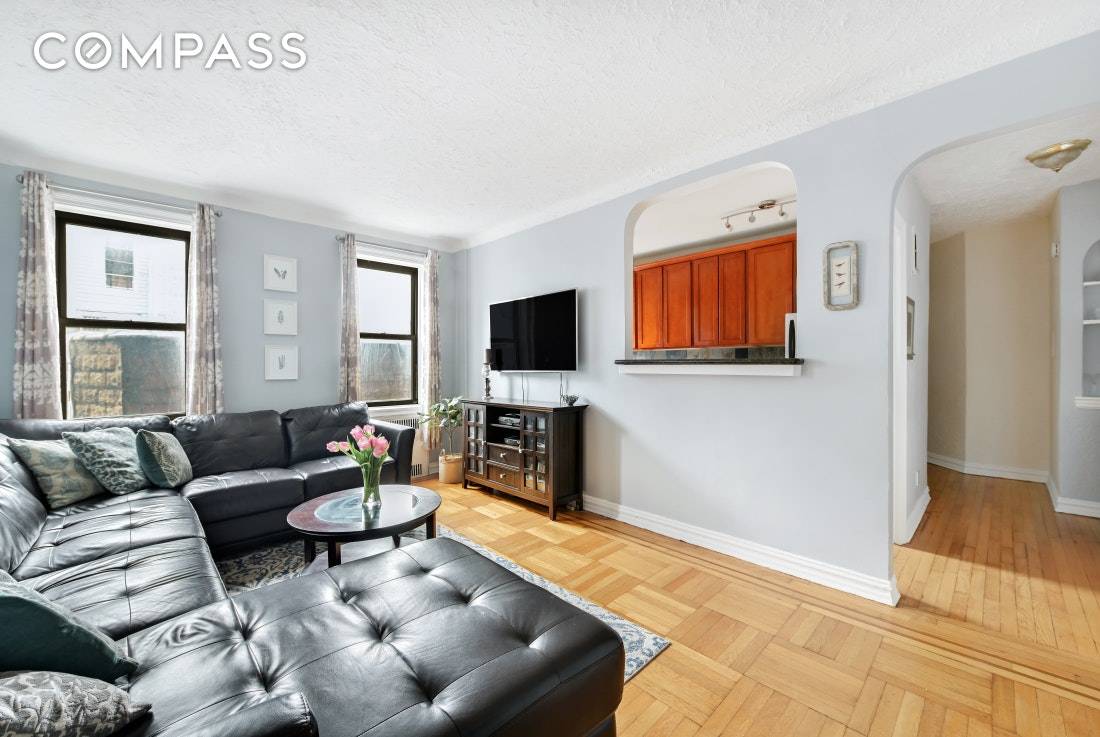 Come home to this oversized one bedroom, one bath apartment at this sweet and well maintained coop in Kensington.
