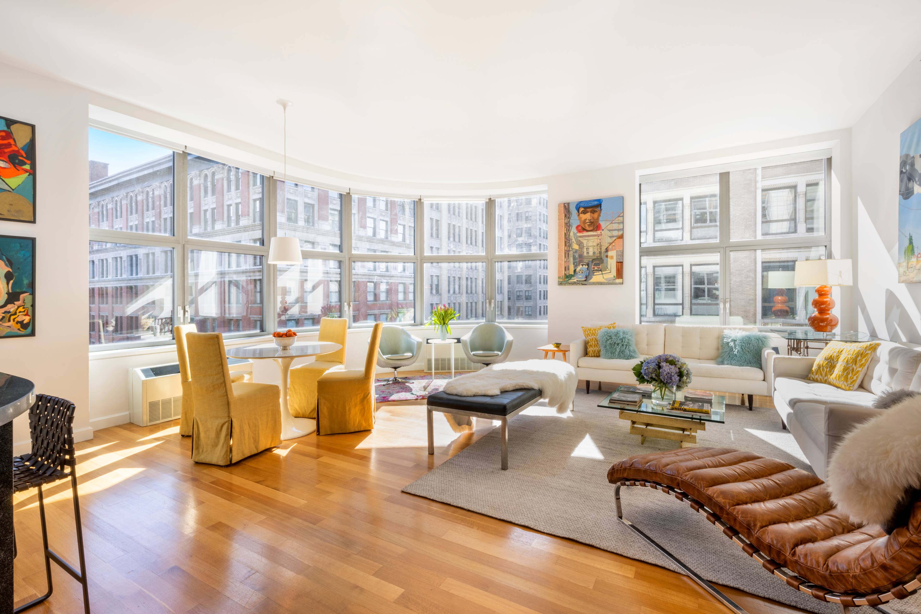 LEASE OUT. Large, sunny, beautifully appointed 2 bedroom, 2 bathroom corner apartment overlooking Park Avenue South, with Southern and Eastern exposures allowing for excellent light all day.