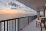 A glorious sunset view from the wrap-around terrace at PH1