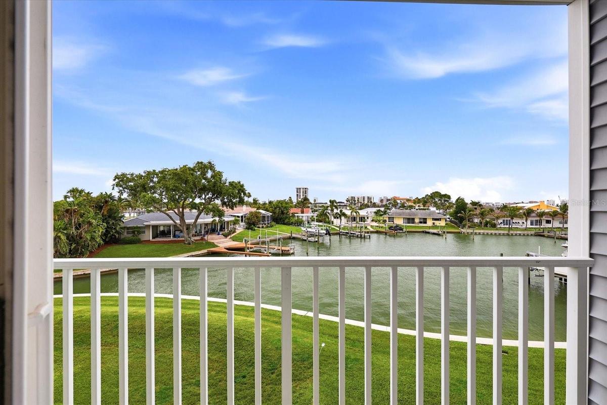 Private End-Unit Balcony with Water Views