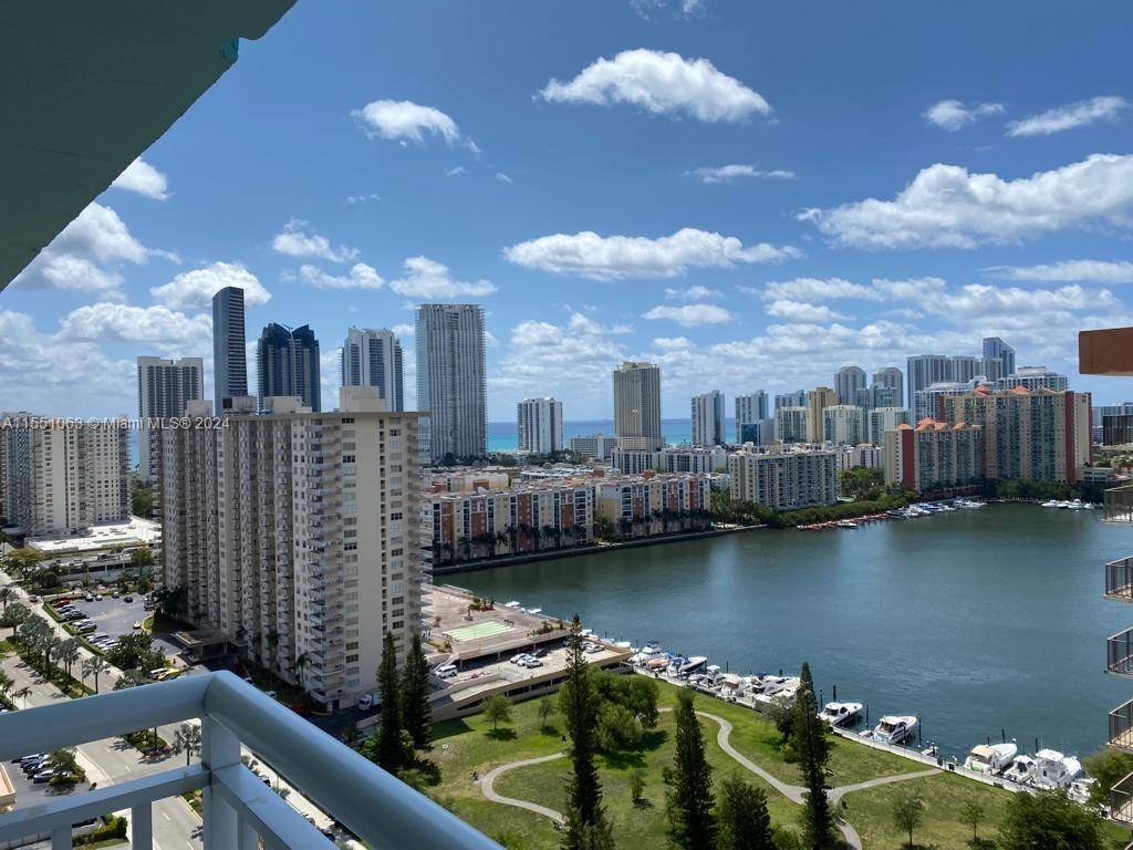 Amazing Panoramic Intracoastal Water Views Ocean and Miami Skyline from this large 2 Master bedroom floor plan concept, 2 bath Penthouse located in prestigious Sunny Isles Beach.