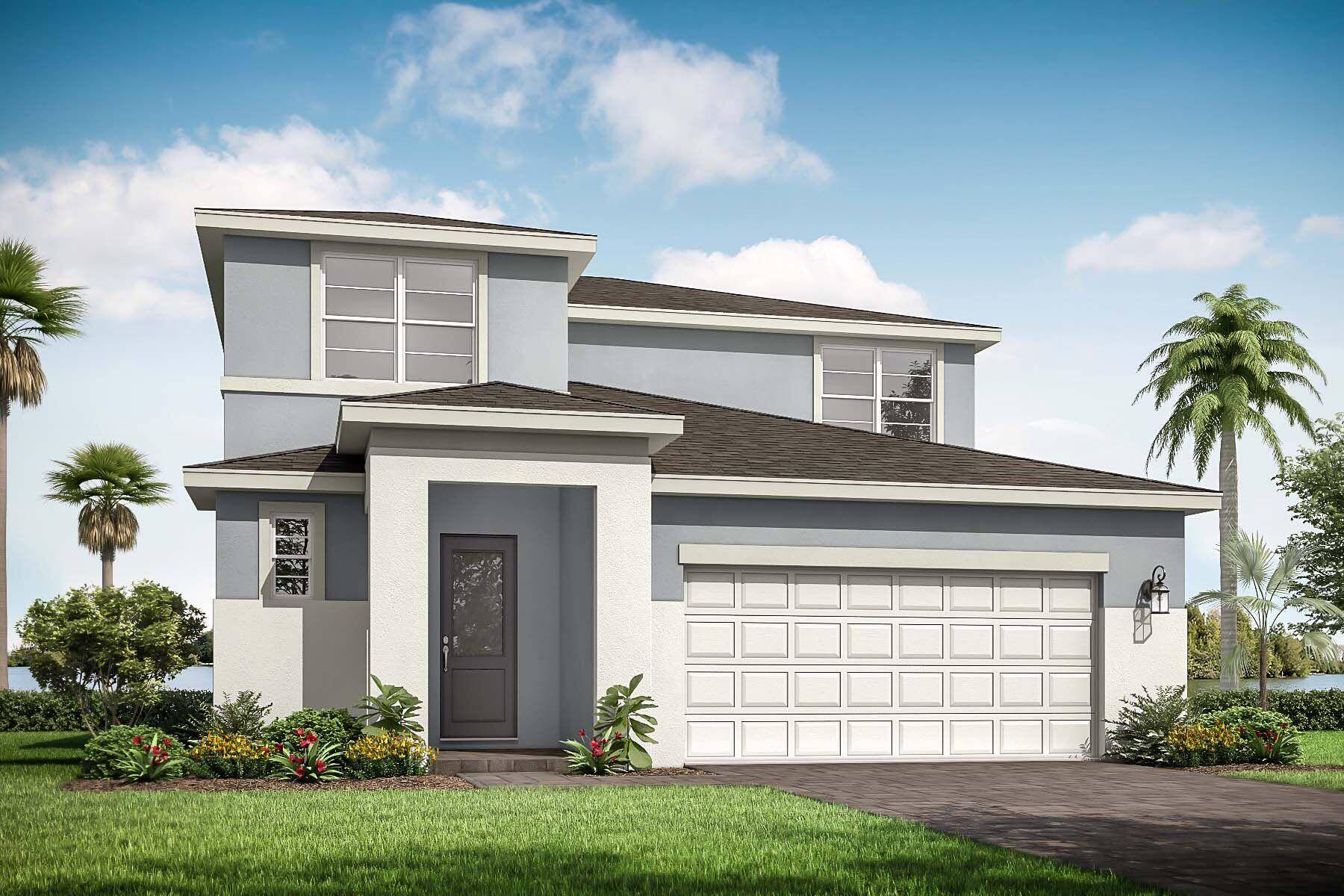 Located in the master planned community Tradition, this Danbury floorplan is the perfect two story home.