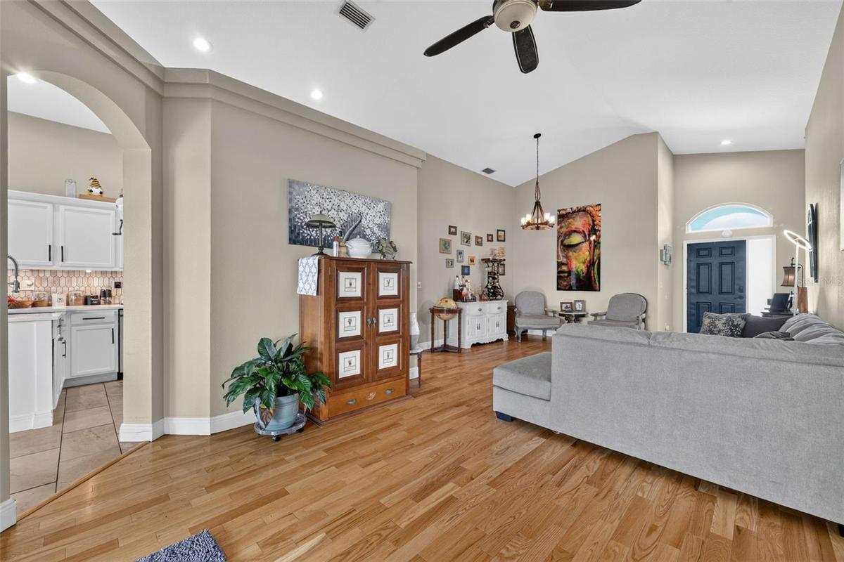 Living area and Kitchen