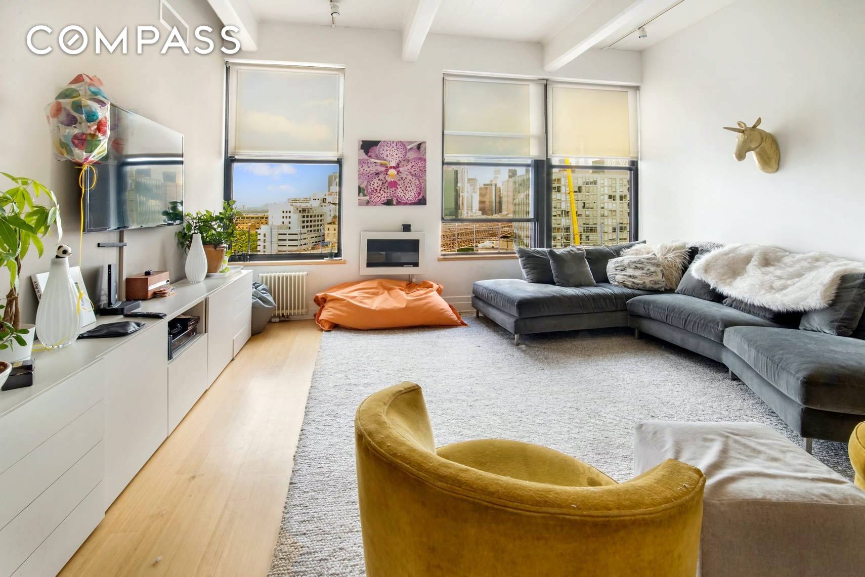 Spacious Loft in one of Dumbo's most coveted Condominiums.