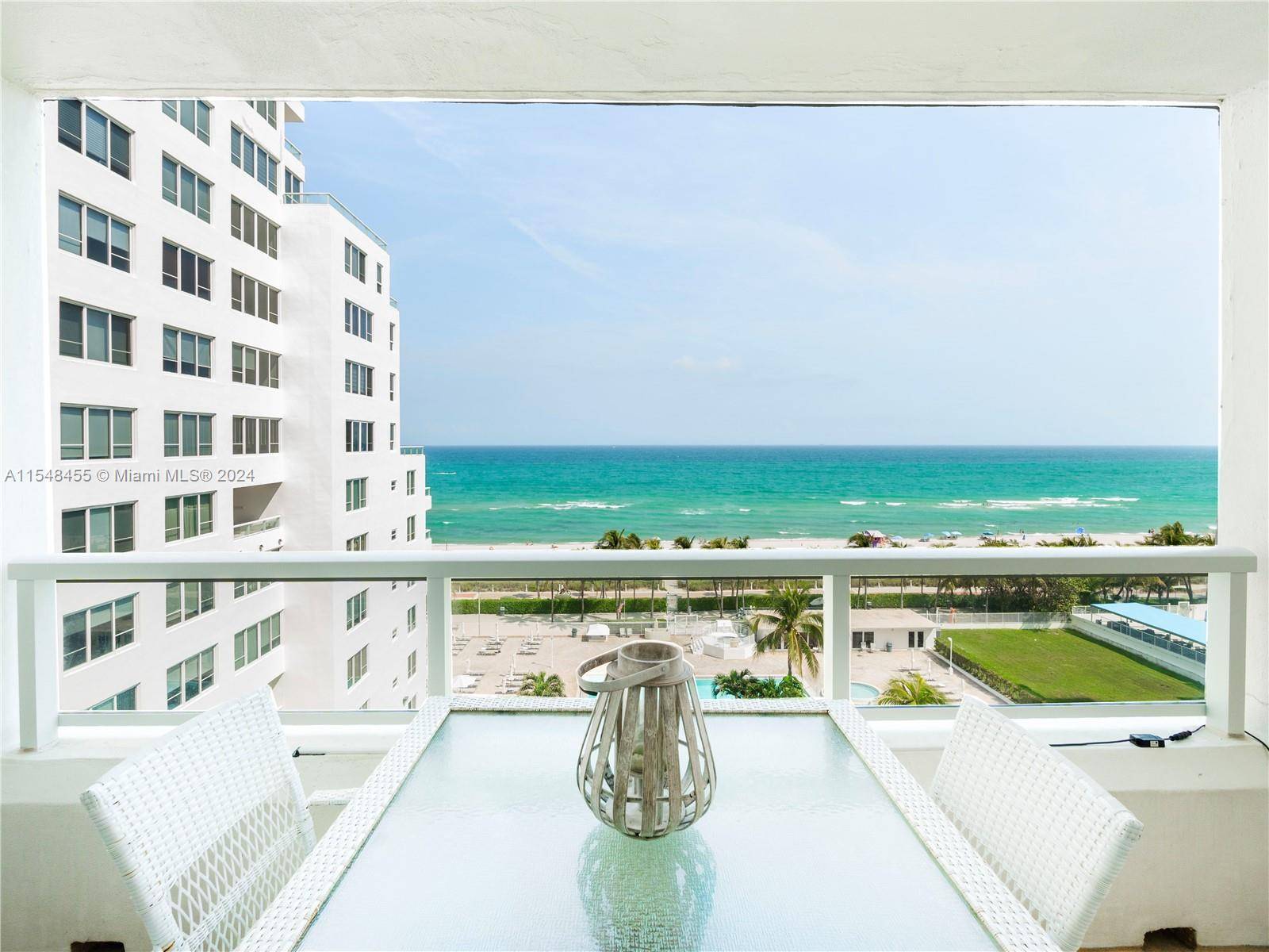 Spectacular direct ocean views from every room in this spacious 1 bed, 1 bath unit at Carriage Club North.