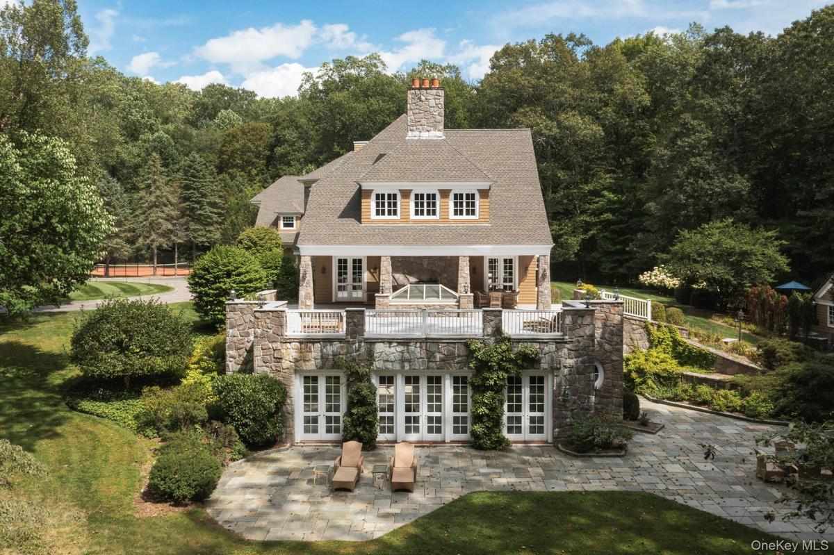 Side of home where Indoor pool resides.