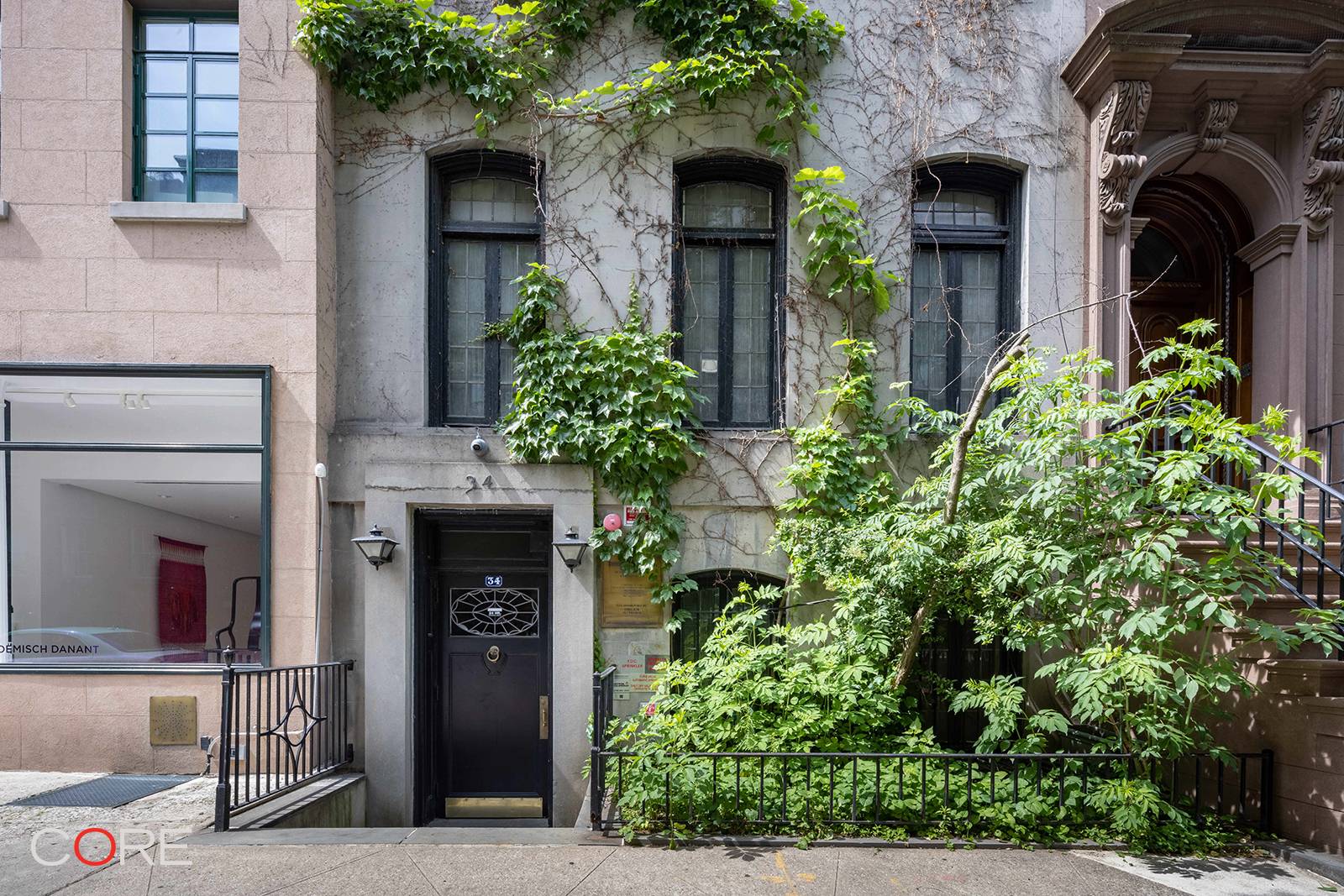 Great potential on this 21' wide townhouse on a prime block in Greenwich Village.
