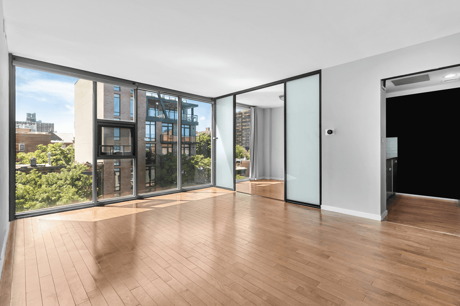 At the intersection of Brooklyn's trendiest neighborhoods, this sun soaked 1 bedroom home office, 1 bathroom condo is the perfect blend of chic and modern living.