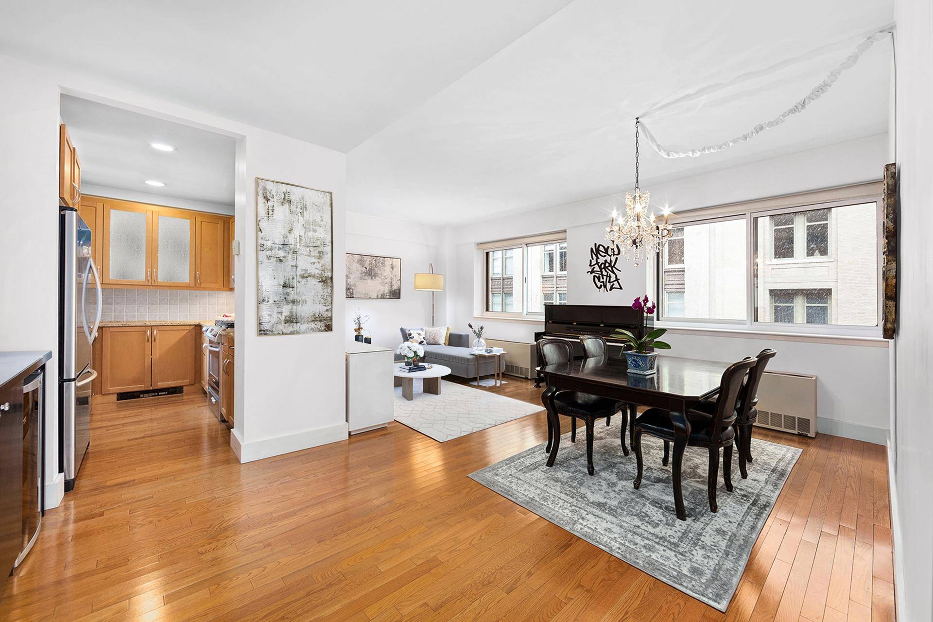 Move right into this spacious and welcoming 2 bed, 2 bathroom condominium in the heart of Chelsea at the highly coveted Chelsea Royale.