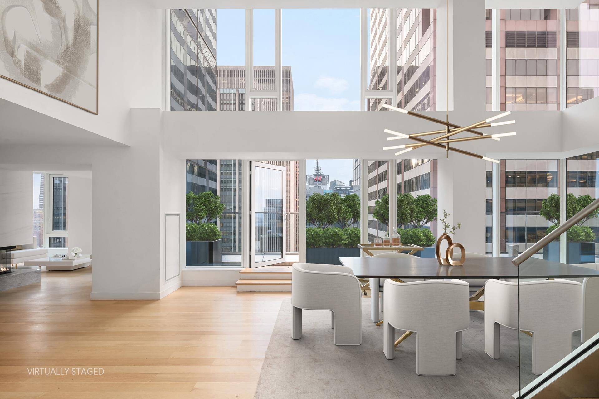 Perched 41 stories above Midtown sits this magnificent, ultra luxurious 5 bedroom, 4.