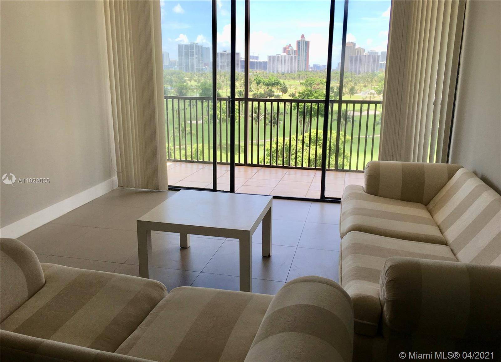 Gorgeous view of Turnberry resort golf course completely remodeled 2 beds 2 baths apartment in the heart of Aventura, ultra modern bathrooms kitchen.