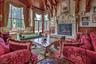 Grand fireplace in great room