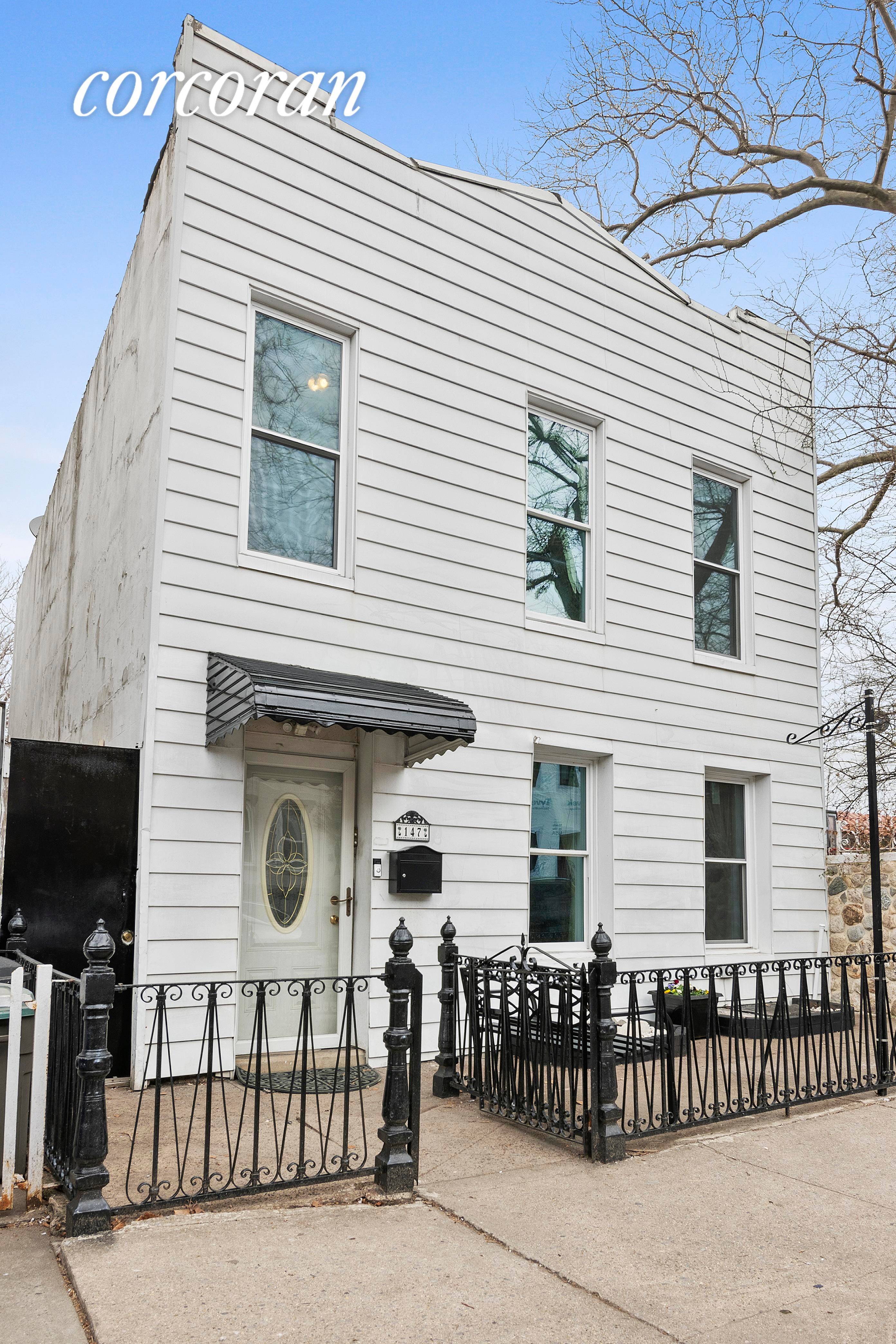 Welcome to 147 30th Street, this lovely 2 family home was once dubbed the Greenwood Heights A Doll HouseA because of its charming front yard, and white frame with black ...