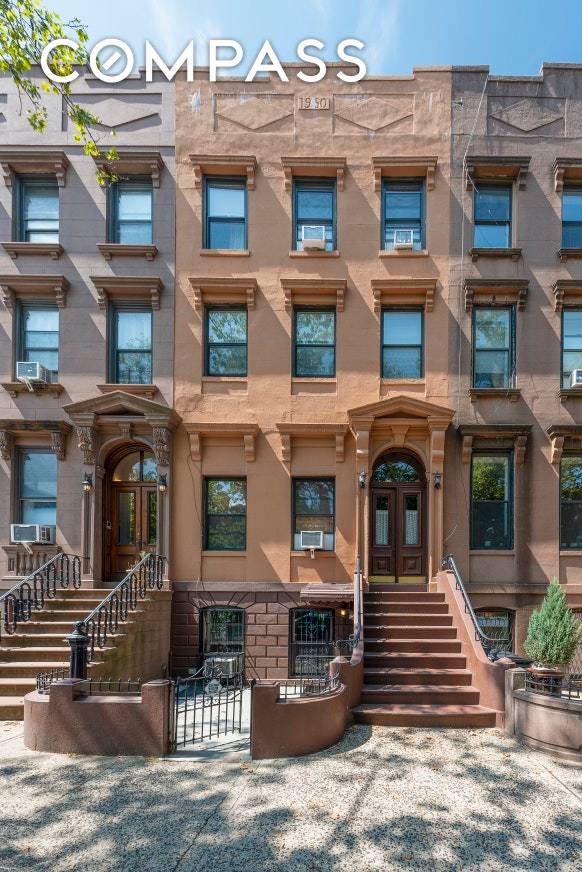 For sale is this stately, 20 foot wide, four family Cobble Hill brownstone.