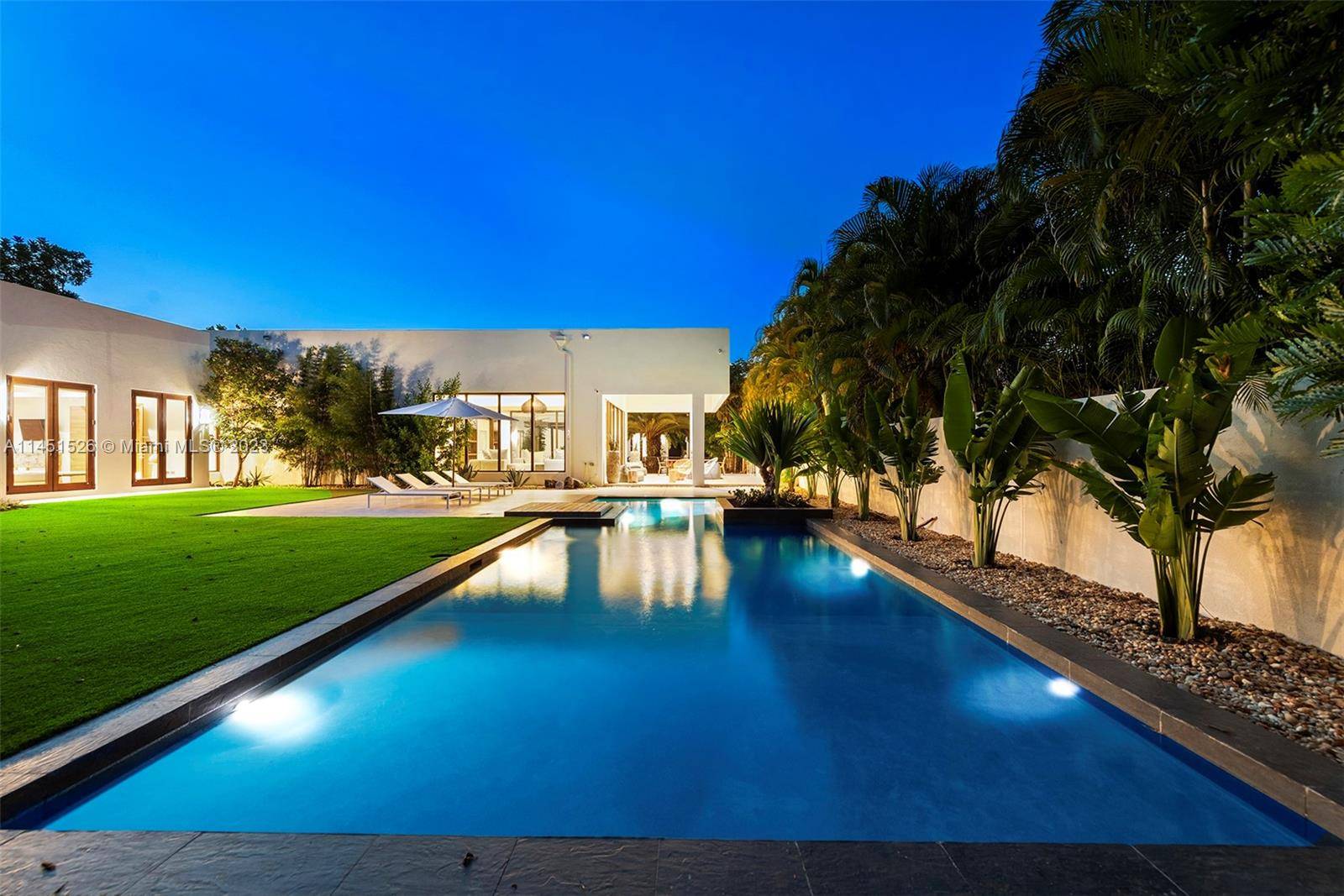 The entryway of Villa Marocc is a Moroccan oasis in the heart of Miami Shores.