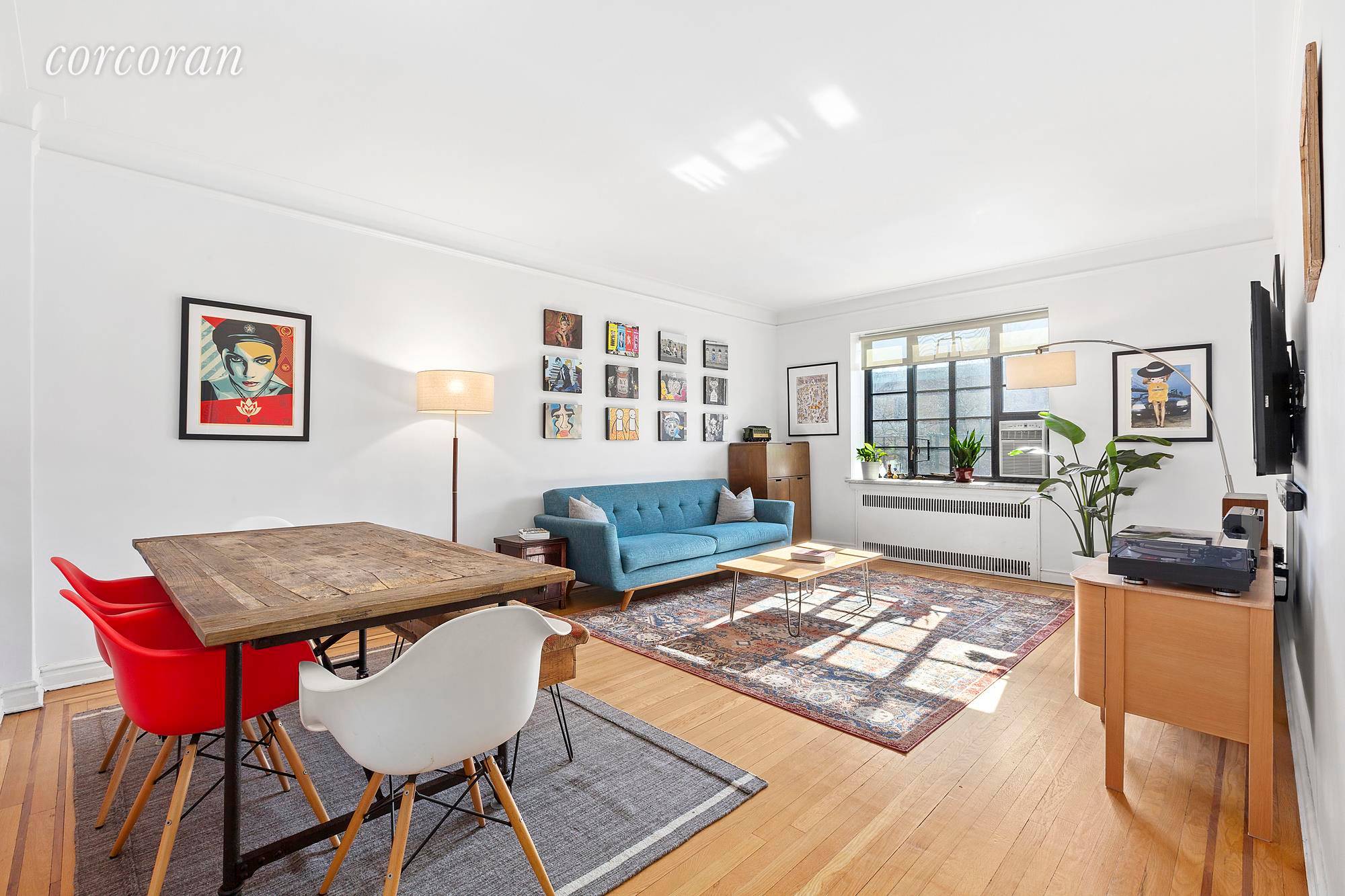 Accepted Offer. This expansive one bedroom prewar coop is flawlessly located in prime North Slope, just 3 short blocks from Prospect Park !