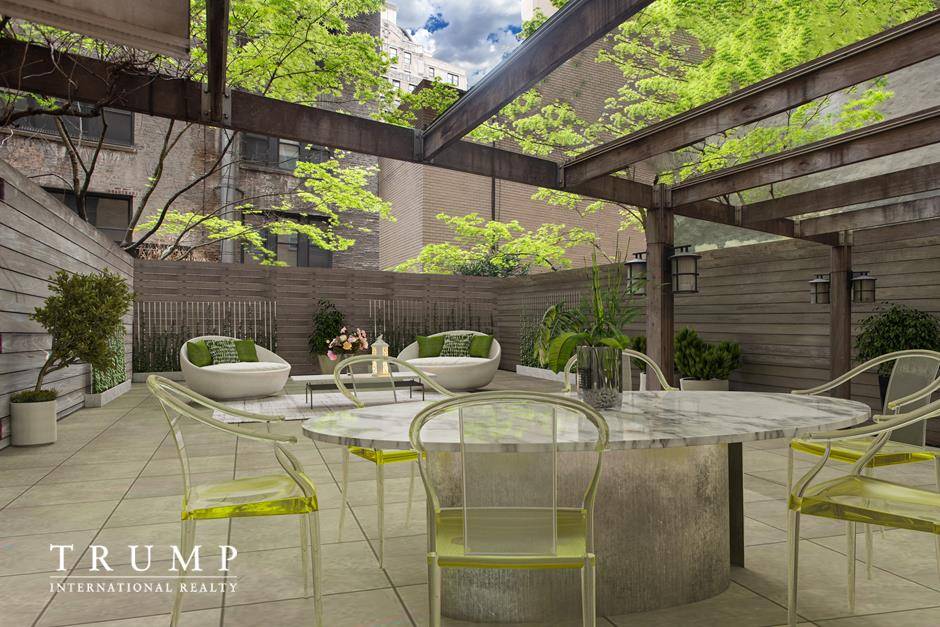 Full size outdoor terrace make this home a great space for entertaining or just enjoying the glorious private outdoor gardens !
