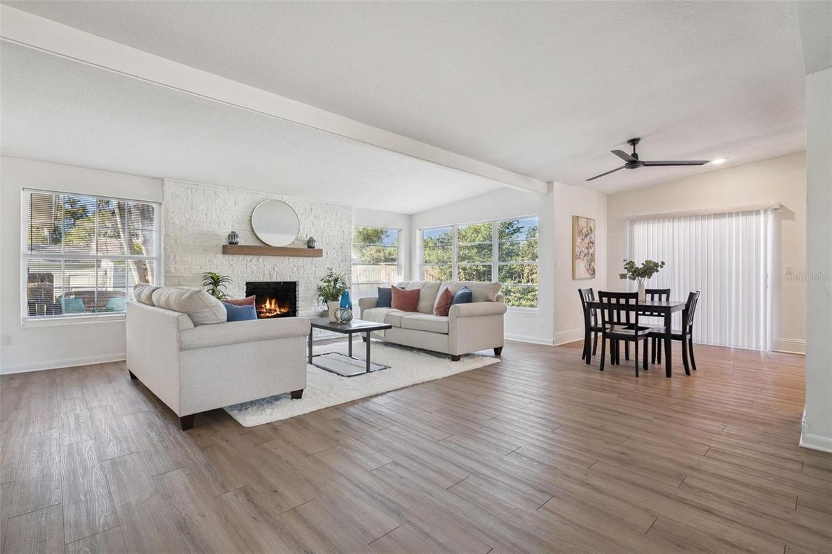 Living Room / Eat in Kitchen