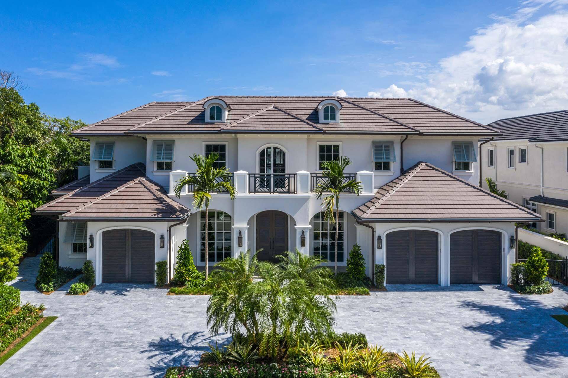 484 South Maya Palm Drive is a trophy waterfront estate fronted on 132' of the widest canal with direct Intracoastal and Ocean access, desired southeast exposure, deep water dock, and ...