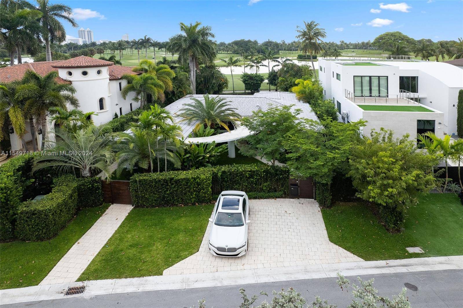 Rarely available 4 bedrooms, 3 bathrooms with beautiful direct La Gorce Golf Course view.