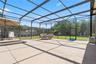 Huge outdoor enclosed pool patio space
