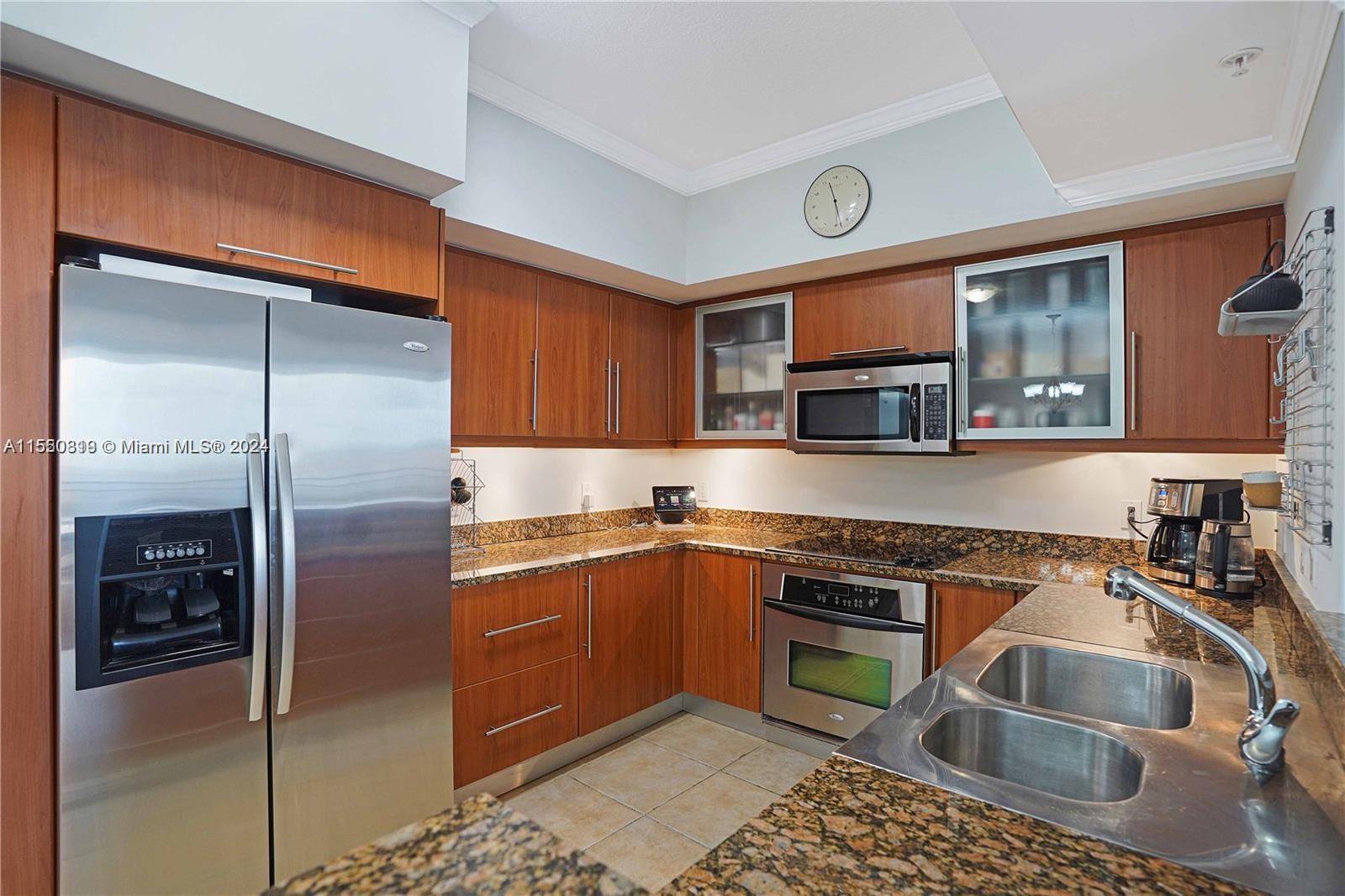 Move in ready 2 bedroom, 2 bath condo located in a full service building in the heart of Coral Gables.