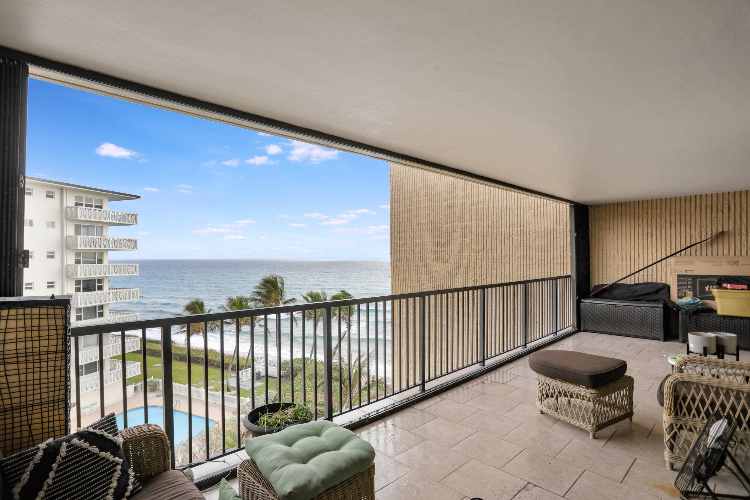 Experience the epitome of luxury Florida living in this remarkable beach condo, boasting a breathtaking, unobstructed ocean view from an expansive balcony.