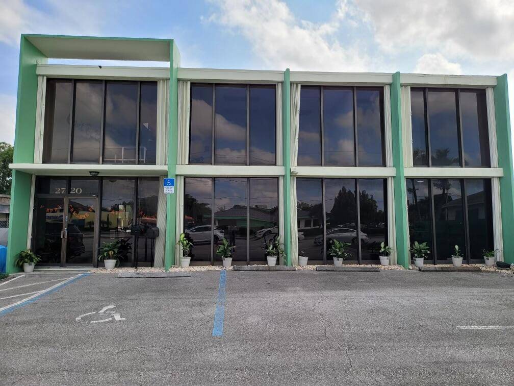 Spacious commercial office for lease in West Palm Beach, Florida, strategically located on Forest Hill Blvd near I 95 for easy access.